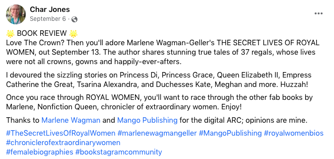 <span>Secret Lives of Royal Women:</span> Review by Char Jones